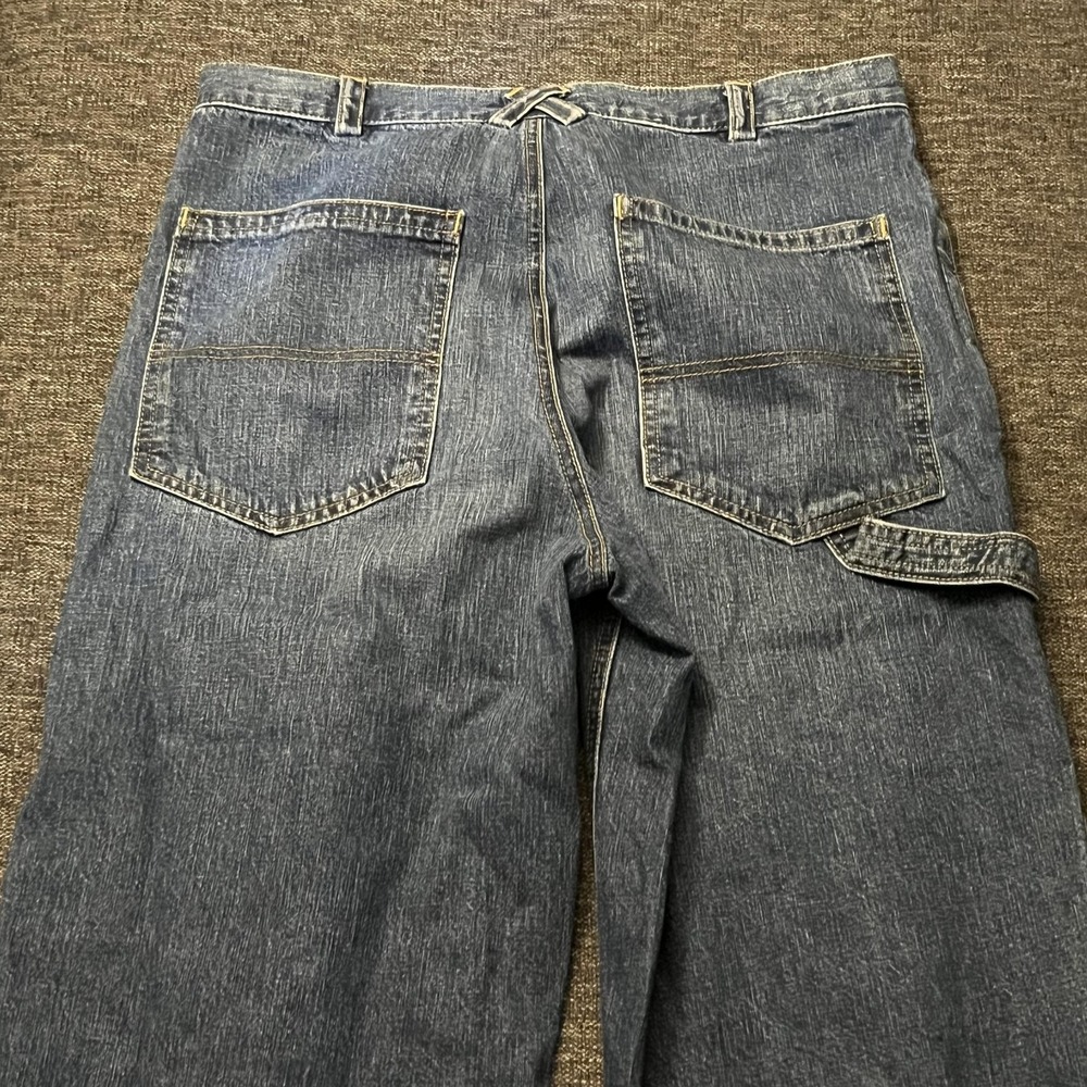 Rachel Comey Wide-Leg Jeans with Floral Cuffs - Denim Blue & Multicolor - Picture 4 of 11